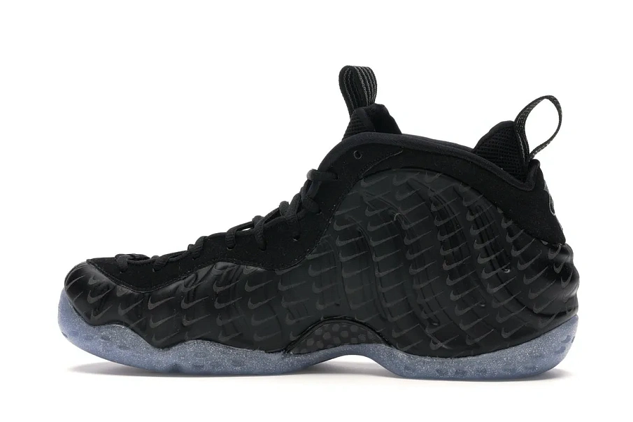 Фото № 5 с приближением к товару «‎Nike Air Foamposite One All-Over Swoosh Black»