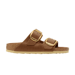 Birkenstock Women's Arizona Big Buckle Oiled Leather Narrow Cognac