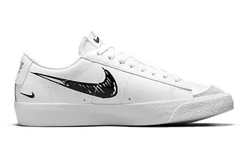 Nike Blazer Low '77 GS 'Sketch - White Black' (DM7819-100) - 2