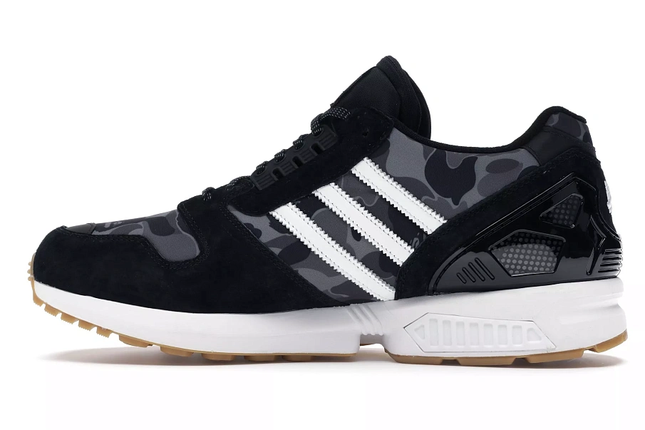 Фото № 4 с приближением к товару «‎adidas ZX 8000 Bape Undefeated Black»