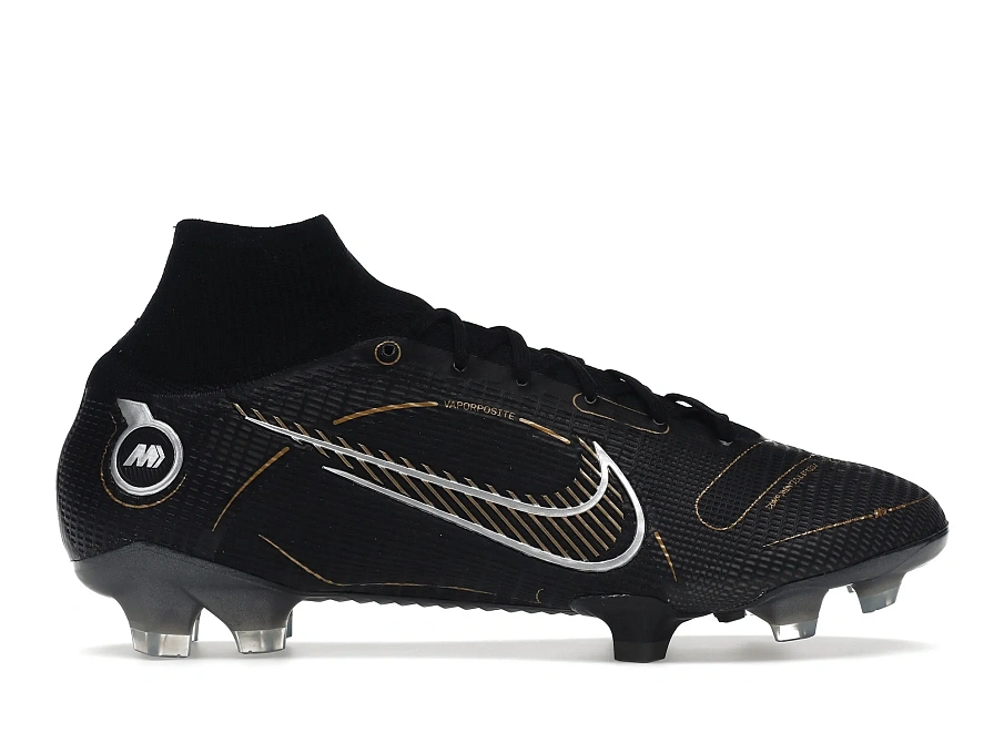 Фото № 1 с приближением к товару «‎Nike Mercurial Superfly 8 FG Black Metallic Silver Gold»