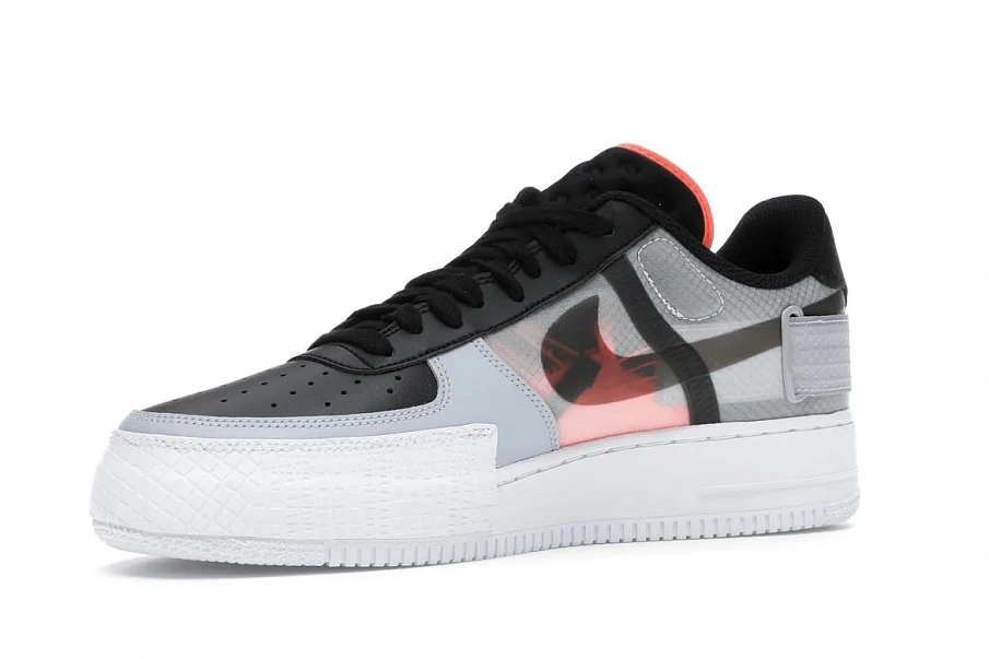Фото № 3 с приближением к товару «‎Nike Air Force 1 Type Black Hyper Crimson»