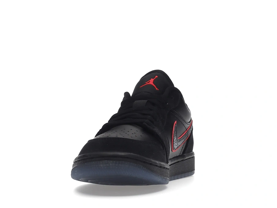 Фото № 2 с приближением к товару «‎Jordan 1 Low Black Red Orbit»