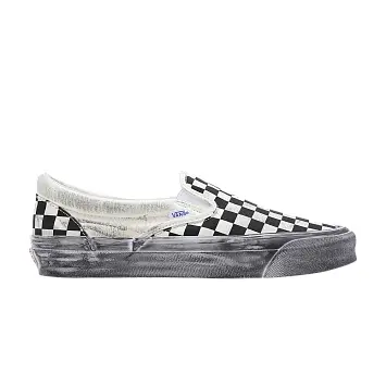 Vans OG Classic Slip-On LX Stressed - Black Checkerboard - 1