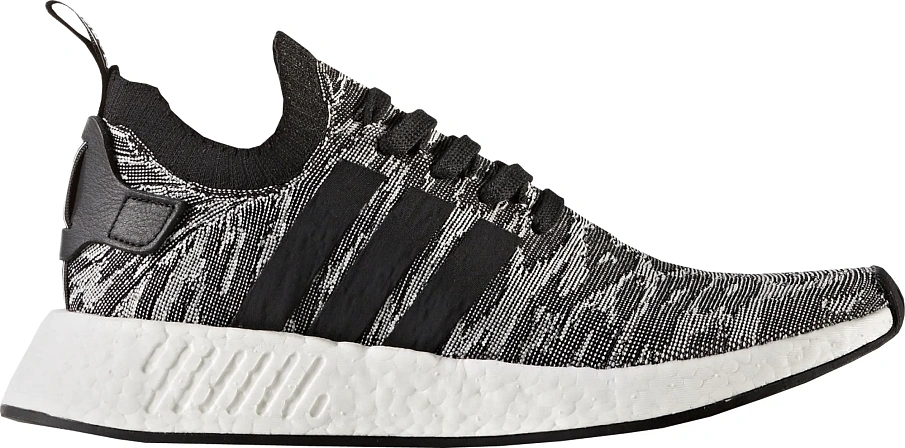 Фото № 1 с приближением к товару «‎adidas NMD R2 Black White Future Harvest»