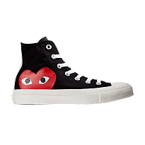 Фото № 1 с приближением к товару «‎Comme des Garçons Play x Converse Chuck Taylor All Star High Black»