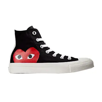 Comme des Garçons Play x Converse Chuck Taylor All Star High Black - 1
