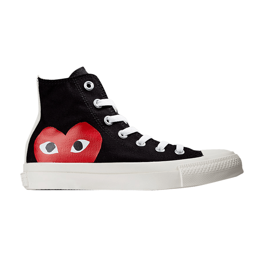 Фото № 1 с приближением к товару «‎Comme des Garçons Play x Converse Chuck Taylor All Star High Black»