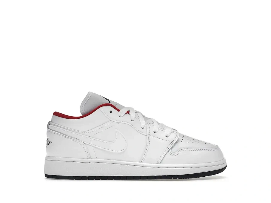 Фото № 1 с приближением к товару «‎Jordan 1 Low White Gym Red Black »