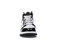 Фото № 2 с приближением к товару «‎Jordan 1 Mid Patent Black White Gold »