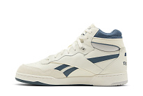 Фото № 4 с приближением к товару «‎Reebok BB4000 2 Mid Vintage Chalk Hoops Blue»