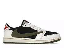 Фото № 1 с приближением к товару «‎Jordan 1 Retro Low OG SP Travis Scott Olive »