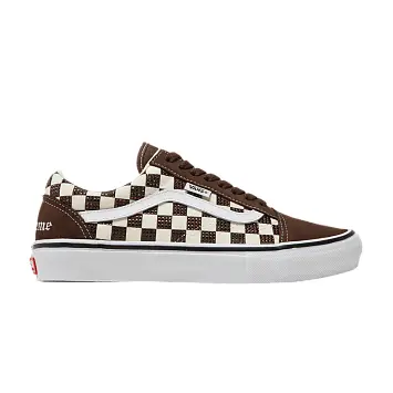 Supreme x Swarovski x Vans Skate Old Skool Brown - 1