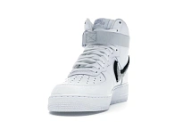 Фото № 2 с приближением к товару «‎Nike Air Force 1 High 3D Chenille White Grey Black»