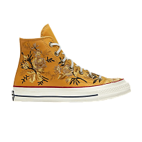 Фото № 1 с приближением к товару «‎Converse Women's Chuck 70 High Parkway Floral Embroidery - Turmeric Gold»