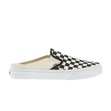 Vans Classic Slip-On Mule Checkerboard - Black - 1