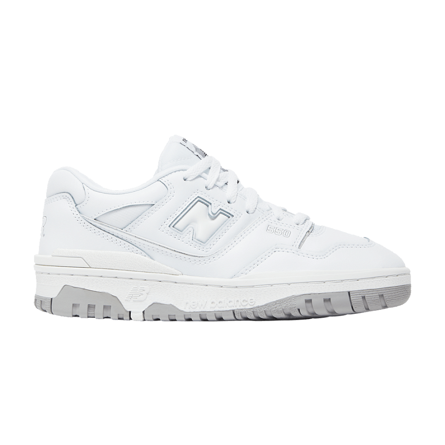 Фото № 1 с приближением к товару «‎New Balance 550 Big Kid White Grey»