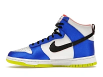 Фото № 3 с приближением к товару «‎Nike Dunk High Blue Satin »