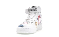 Фото № 4 с приближением к товару «‎Nike Air Force 1 Mid Supreme NBA White»