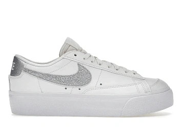 Nike Blazer Low Platform Summit White Metallic Silver  - 1