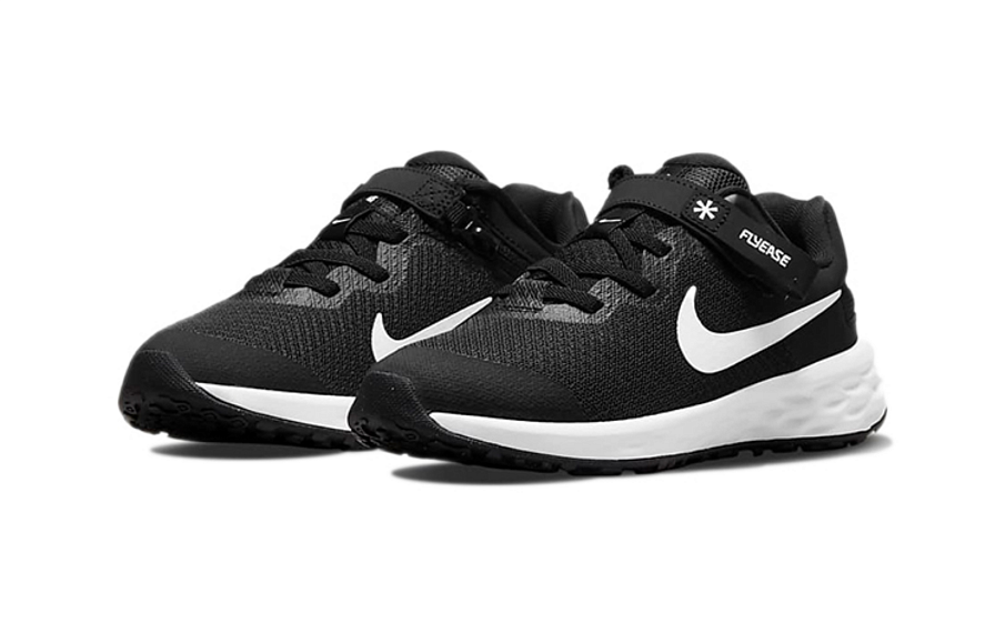Фото № 3 с приближением к товару «‎(BP) Nike Revolution 6 FlyEase Low-Top Running Shoes BlackWhite»