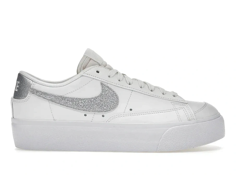 Фото № 1 с приближением к товару «‎Nike Blazer Low Platform Summit White Metallic Silver »