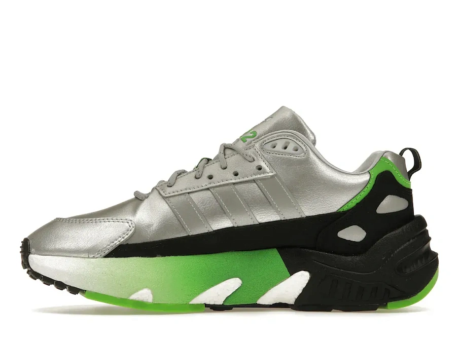 Фото № 3 с приближением к товару «‎adidas ZX 22 Boost Kawasaki Ninja Silver Metallic»