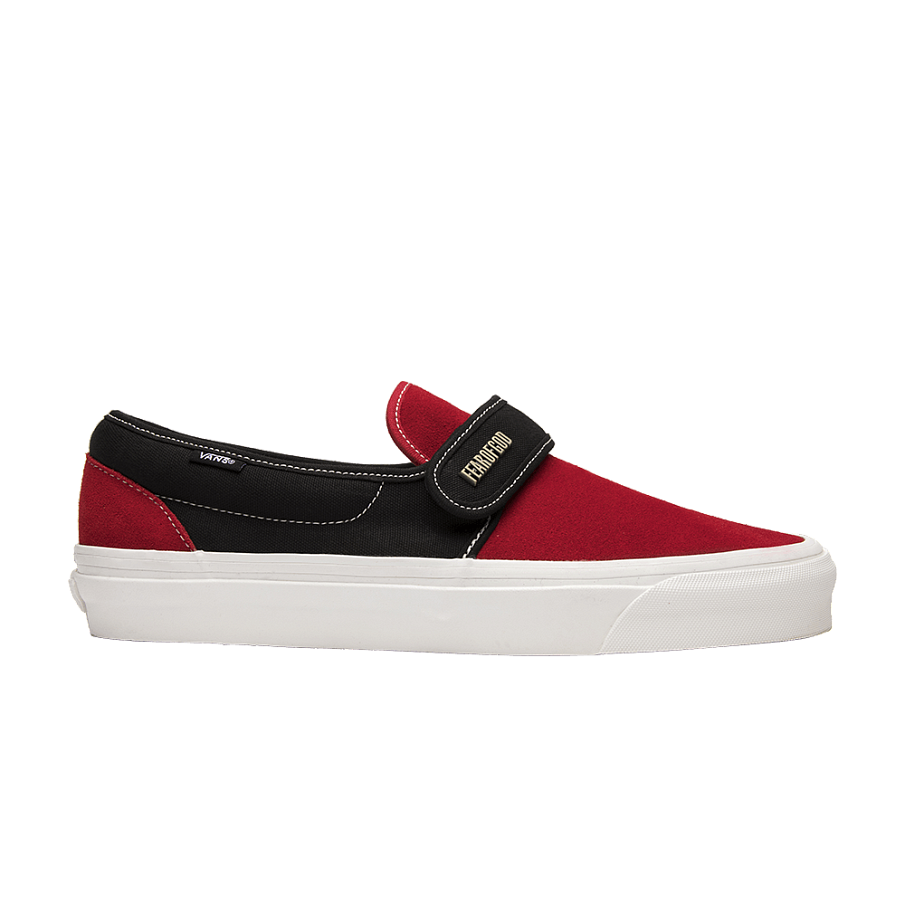 Фото № 1 с приближением к товару «‎Fear of God x Vans Slip-On 47 DX Collection 2 Red Black»
