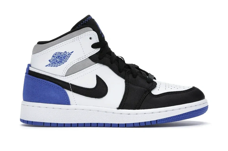 Фото № 1 с приближением к товару «‎Jordan 1 Mid SE White Black Royal »