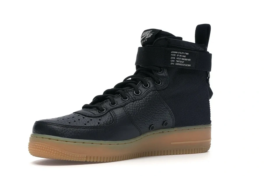 Фото № 3 с приближением к товару «‎Nike SF Air Force 1 Mid Black Gum»