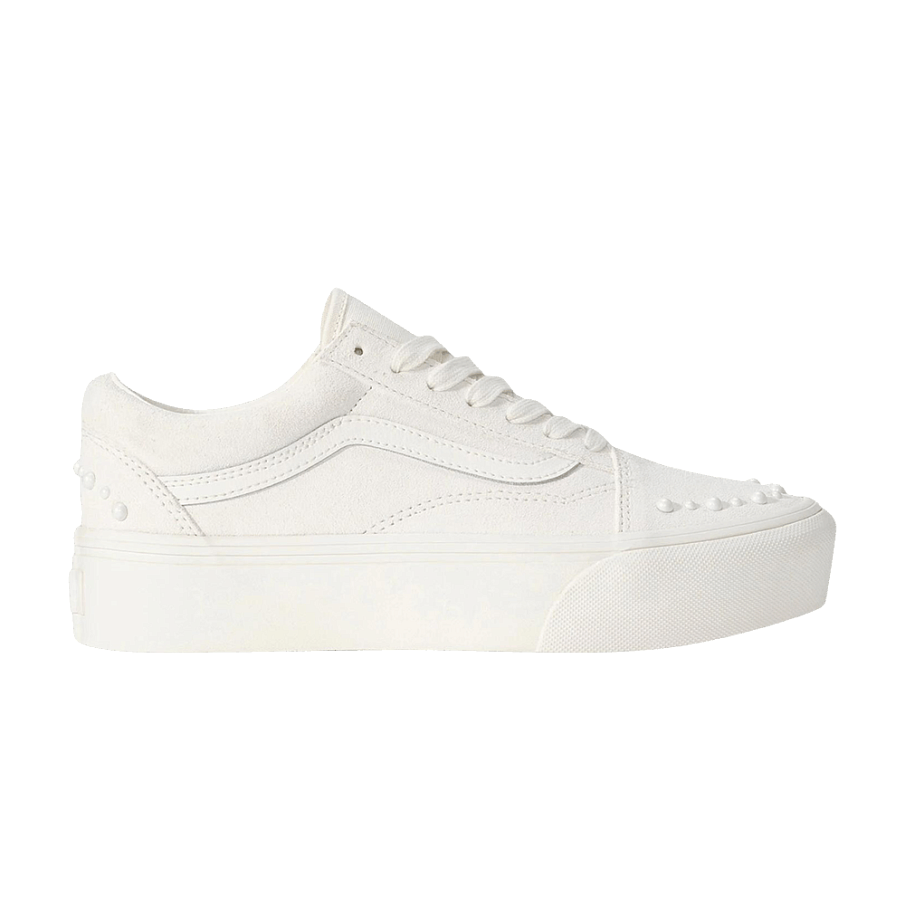 Фото № 1 с приближением к товару «‎Vans Women's Old Skool Pearls - Marshmallow»
