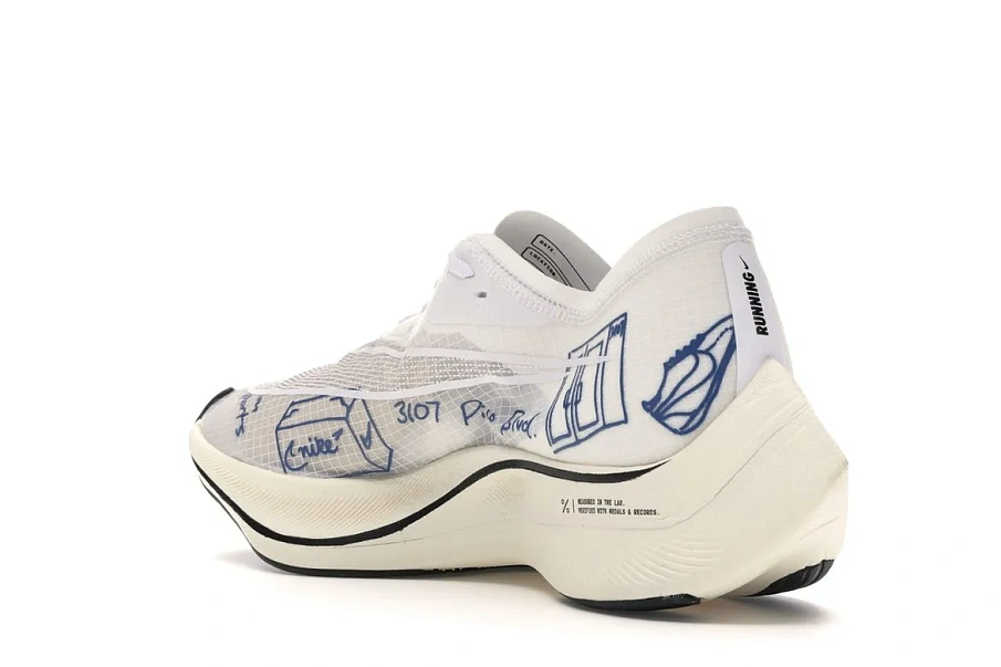 Фото № 6 с приближением к товару «‎Nike ZoomX Vaporfly Next% Blue Ribbon Sports White»