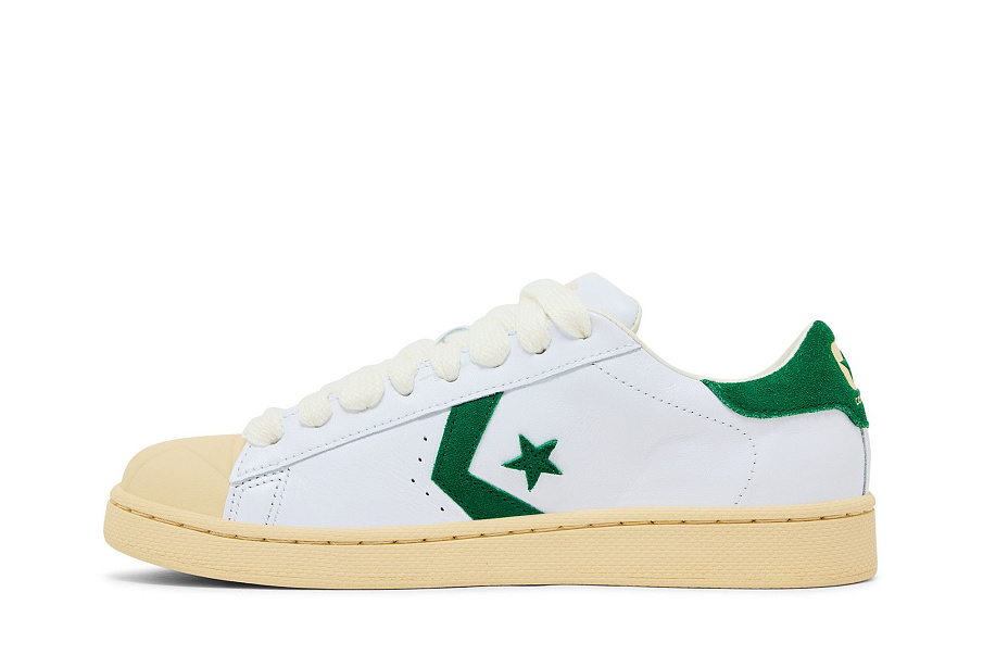 Фото № 4 с приближением к товару «‎Tyler, The Creator GOLF le FLEUR x Converse 1908 Pro Leather White Amazon Natural Ivory»