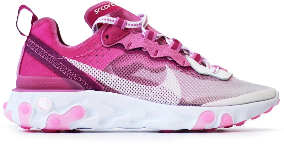 Фото № 1 с приближением к товару «‎Nike React Element 87 Sneakerroom Breast Cancer Awareness White»
