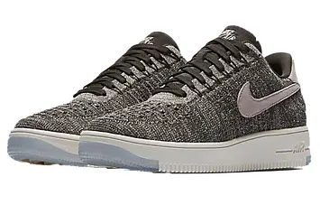 Nike Air Force 1 Flyknit Low Wmns Grey - 4