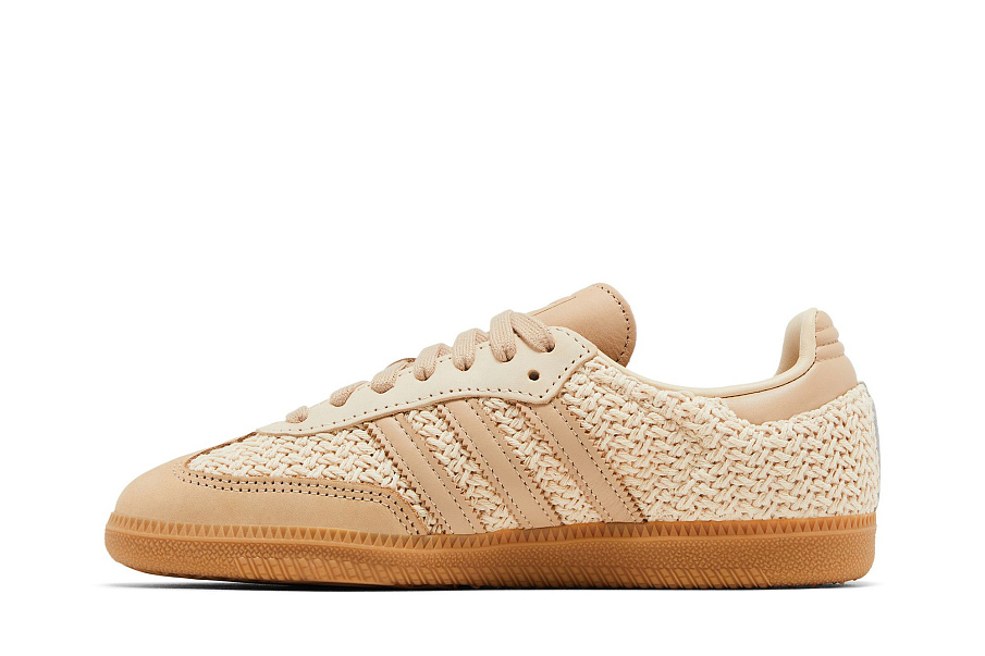 Фото № 4 с приближением к товару «‎adidas Women's Samba OG Knit Pack - Sand Strata»