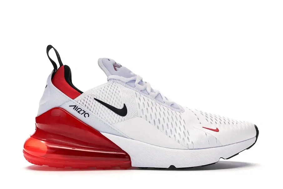 Фото № 1 с приближением к товару «‎Nike Air Max 270 White Black University Red»