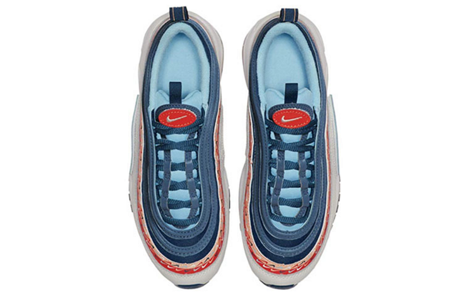 Фото № 2 с приближением к товару «‎Nike Air Max 97 Gs 'Swoosh Chain' WhiteBlueOrange»