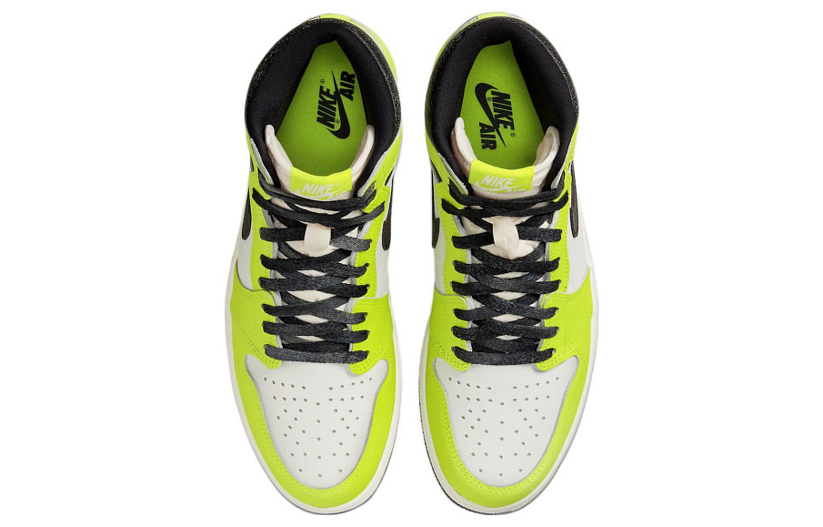 Фото № 4 с приближением к товару «‎Nike Air Jordan 1 Retro High OG Basketball Shoes "VoltVisionaire"»