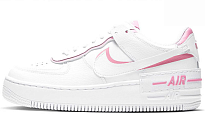 Фото № 1 с приближением к товару «‎Nike Air Force 1 Shadow White Magic Flamingo (W)»