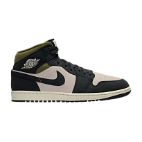 Фото № 1 с приближением к товару «‎Air Jordan 1 Mid Off Noir Medium Olive»