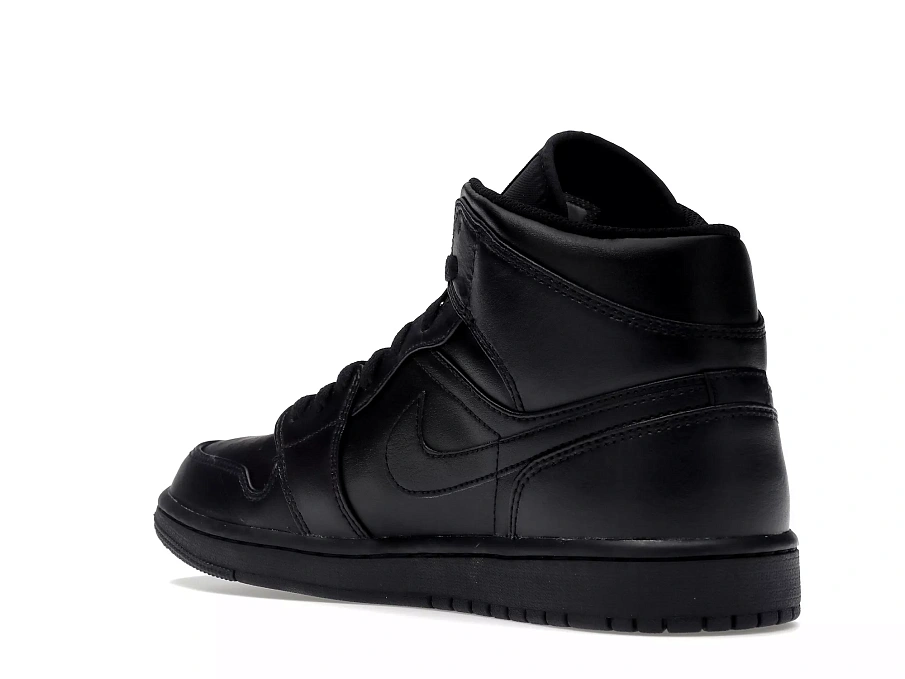 Фото № 5 с приближением к товару «‎Jordan 1 Mid Triple Black (2022)»