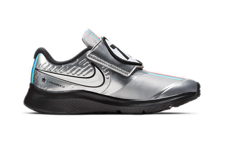 Фото № 2 с приближением к товару «‎Nike Star Runner 2 Auto PSV (BP) Silver»