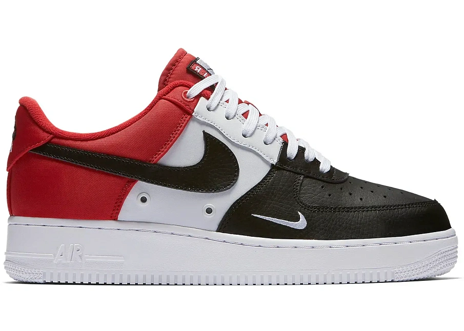 Фото № 1 с приближением к товару «‎Nike Air Force 1 Low Black Toe (Mini Swoosh)»