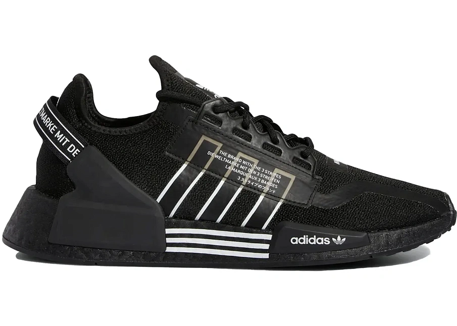 Фото № 1 с приближением к товару «‎adidas NMD R1 V2 Core Black Cloud White»