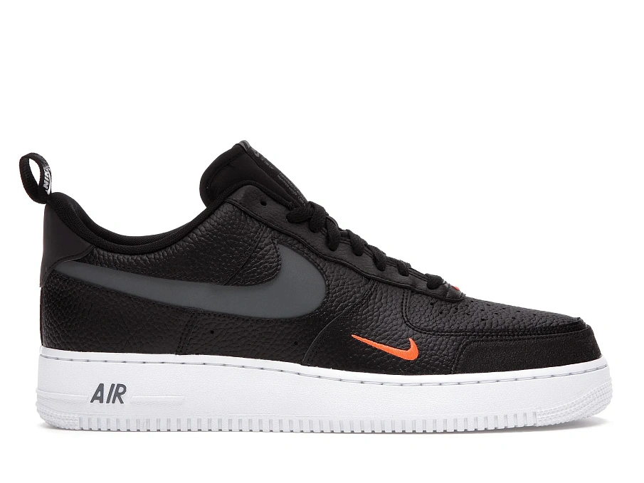 Фото № 1 с приближением к товару «‎Nike Air Force 1 Low 07 LV8 Black Tumbled Leather»