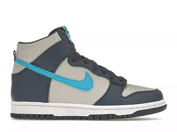 Nike Dunk High Light Bone Diffused Blue 