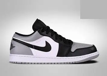 Air Jordan 1 Low Vintage Basketball Shoes Shadow Toe - 1