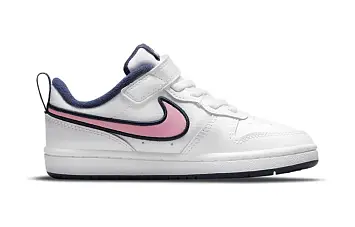 Nike Court Borough Low 2 Se Bp Skate Shoes WhiteBluePink - 2