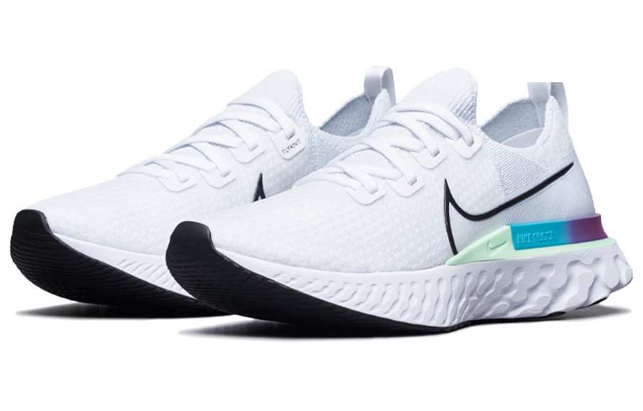 Фото № 3 с приближением к товару «‎Nike React Infinity Run Flyknit Running Shoes White Vapor Green»